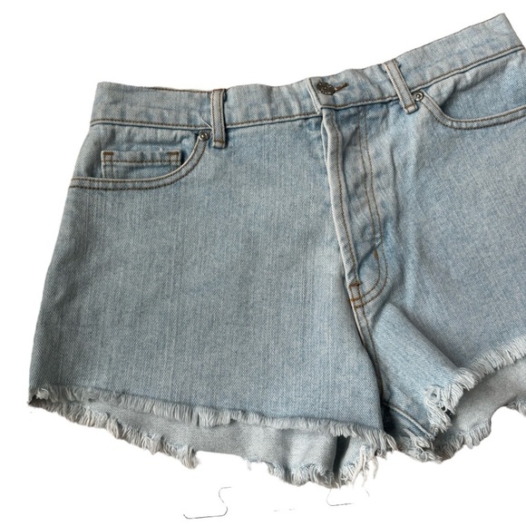 Revice Light Wash Cut Off Denim Shorts, Size 29 - Picture 2 of 8